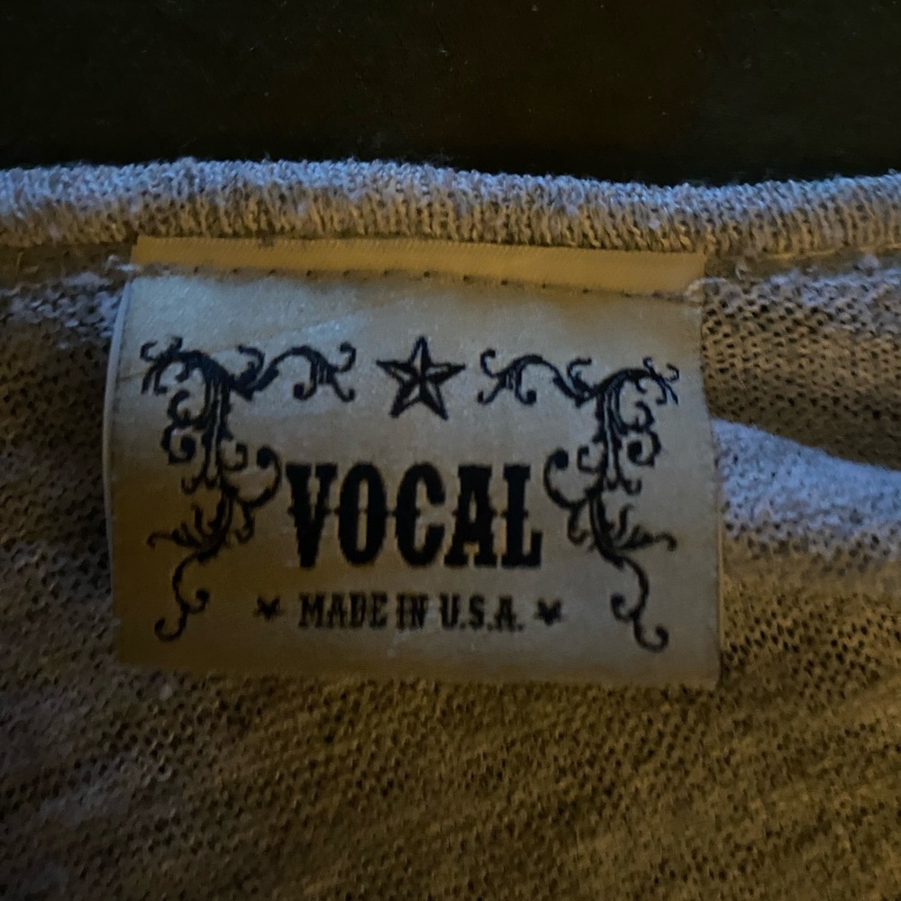 Vocal Aztec open vest cover up with Embellishments - Picture 6 of 9